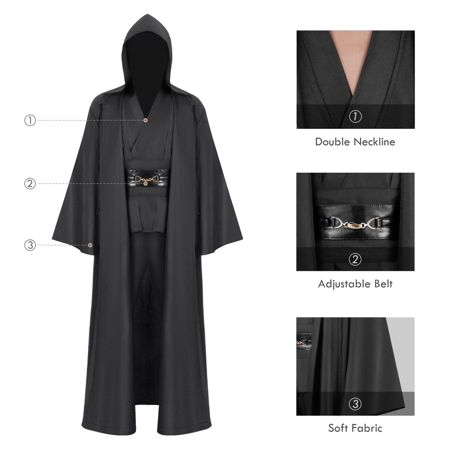 Robe for dark side cosplay - SABERS UNLIMITED