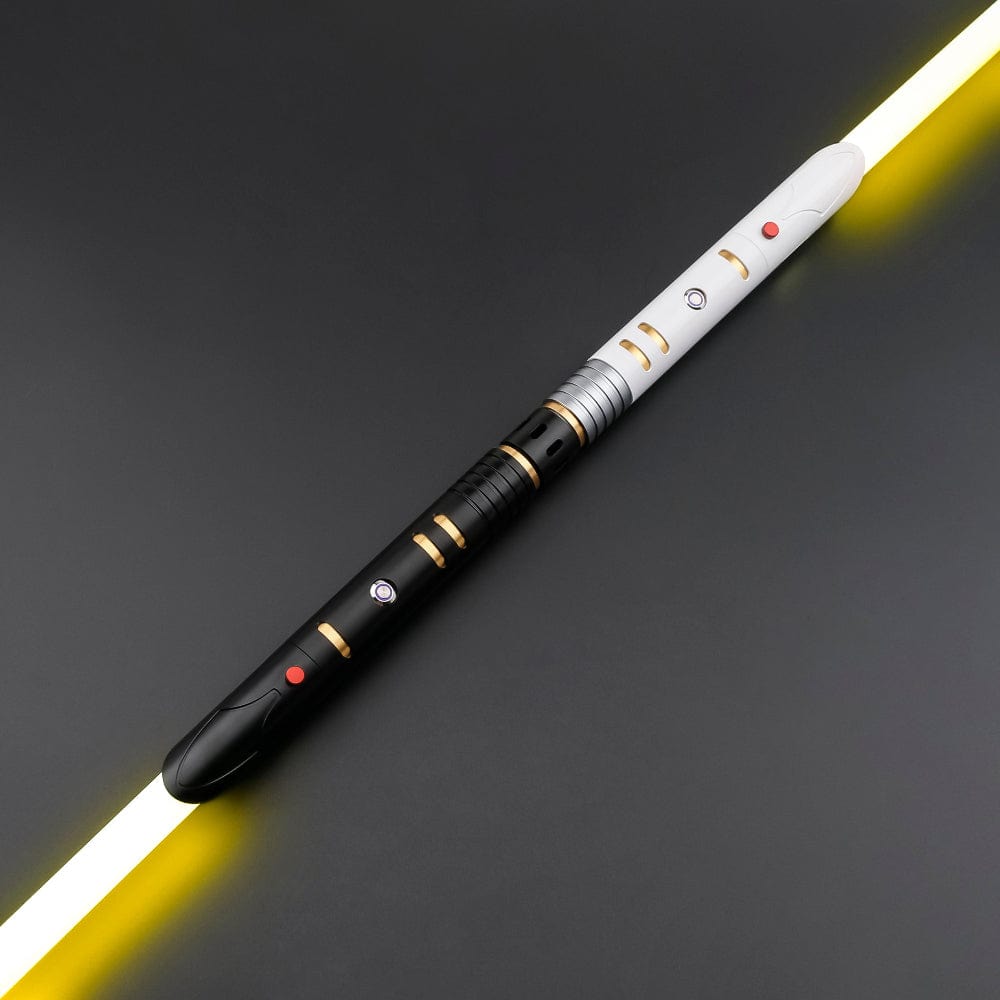 White and black Keeper master hilt - Sabers Unlimited