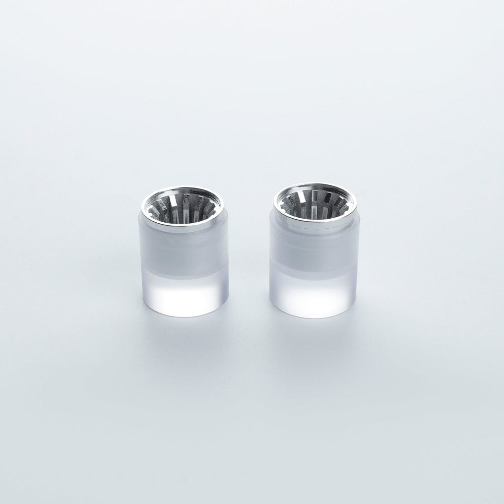 Silver 1 inch diameter blade plug - Sabers Unlimited