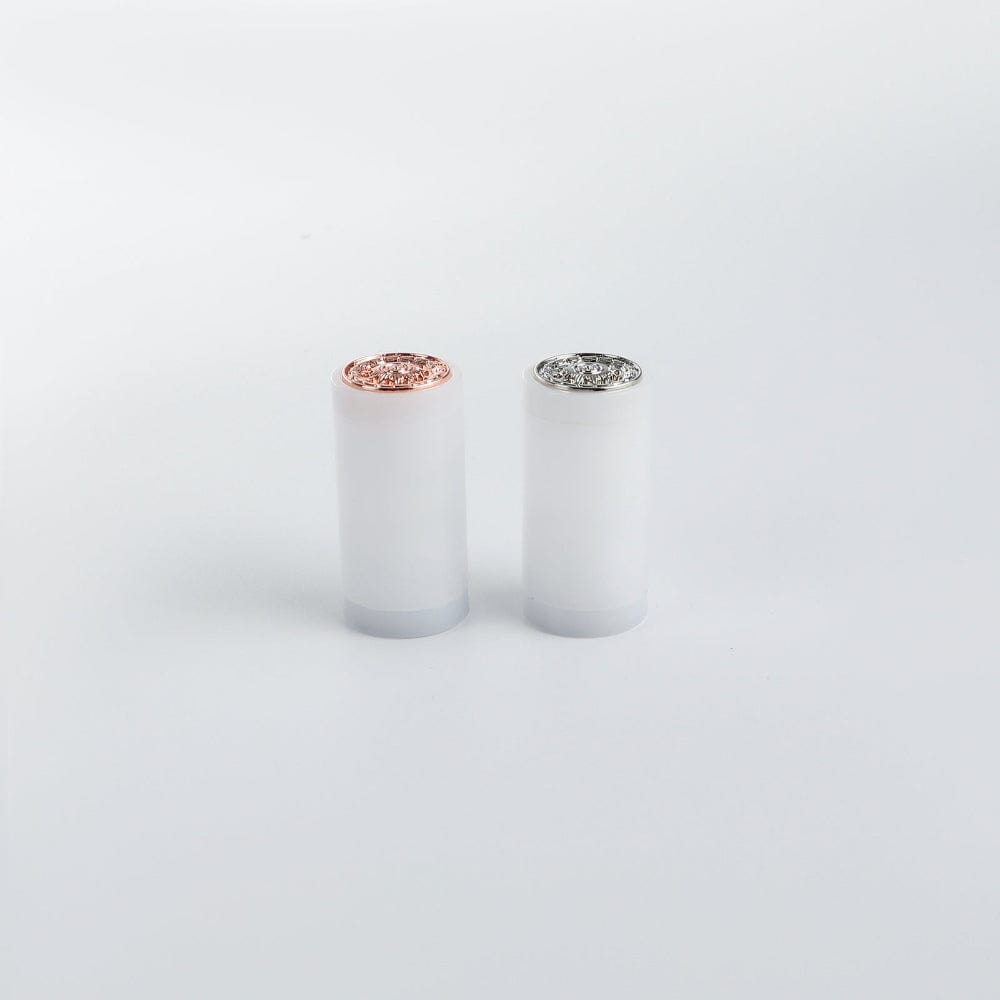 Silver and gold 7/8" Pixel Blade Plug - Sabers Unlimited