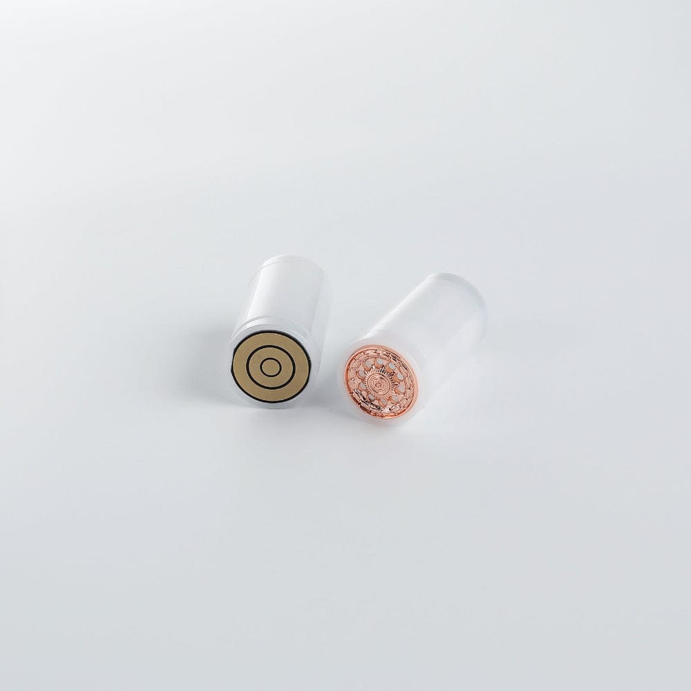 Silver and gold 7/8" Pixel Blade Plug - Sabers Unlimited