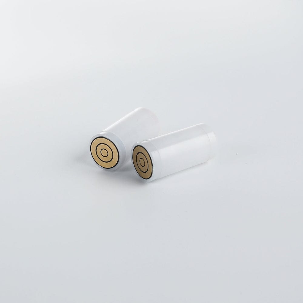 Silver and gold 7/8" Pixel Blade Plug - Sabers Unlimited