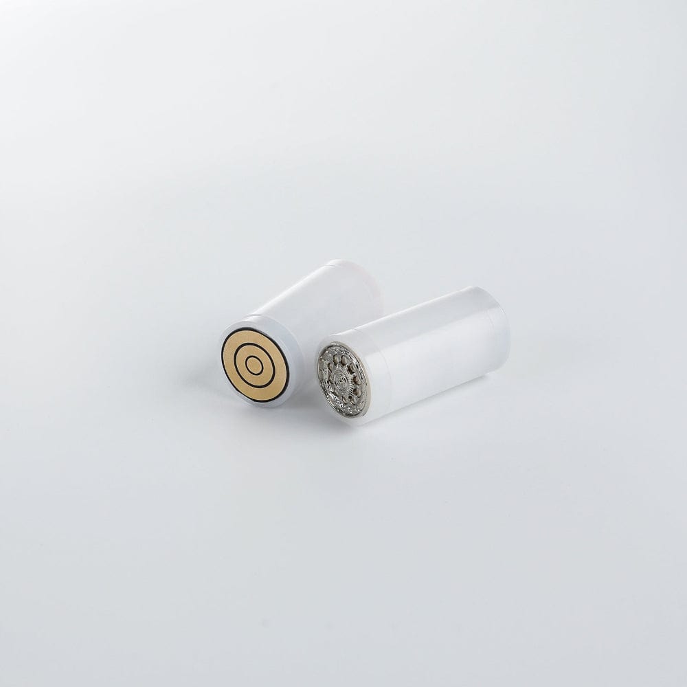 Silver and gold 7/8" Pixel Blade Plug - Sabers Unlimited