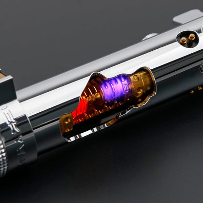 Chrome Fallen Knight lighstaber - Sabers Unlimited