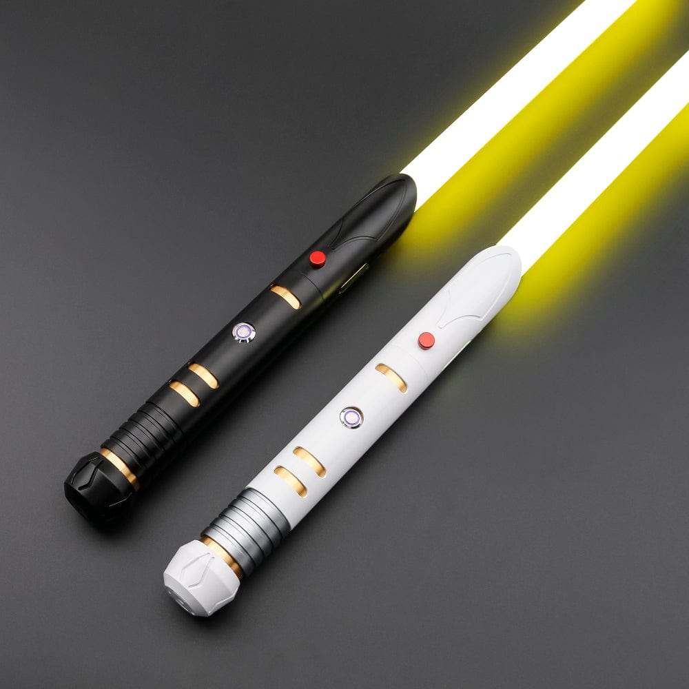White and black Keeper master hilt - Sabers Unlimited