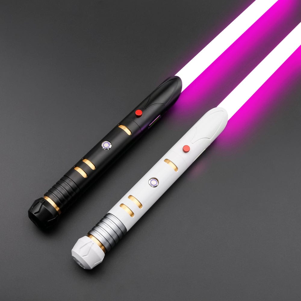 White and black Keeper master hilt - Sabers Unlimited
