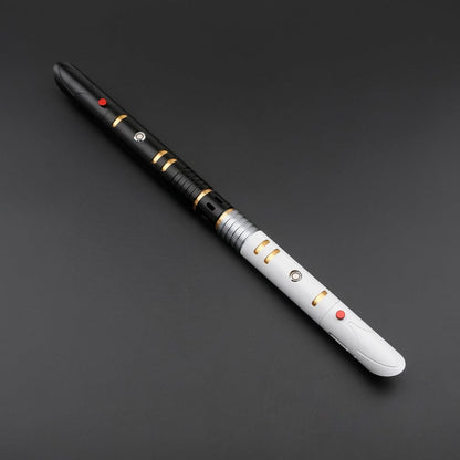 White and black Keeper master hilt - Sabers Unlimited