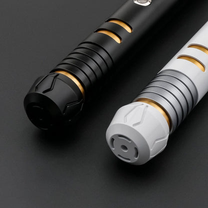 White and black Keeper master hilt - Sabers Unlimited