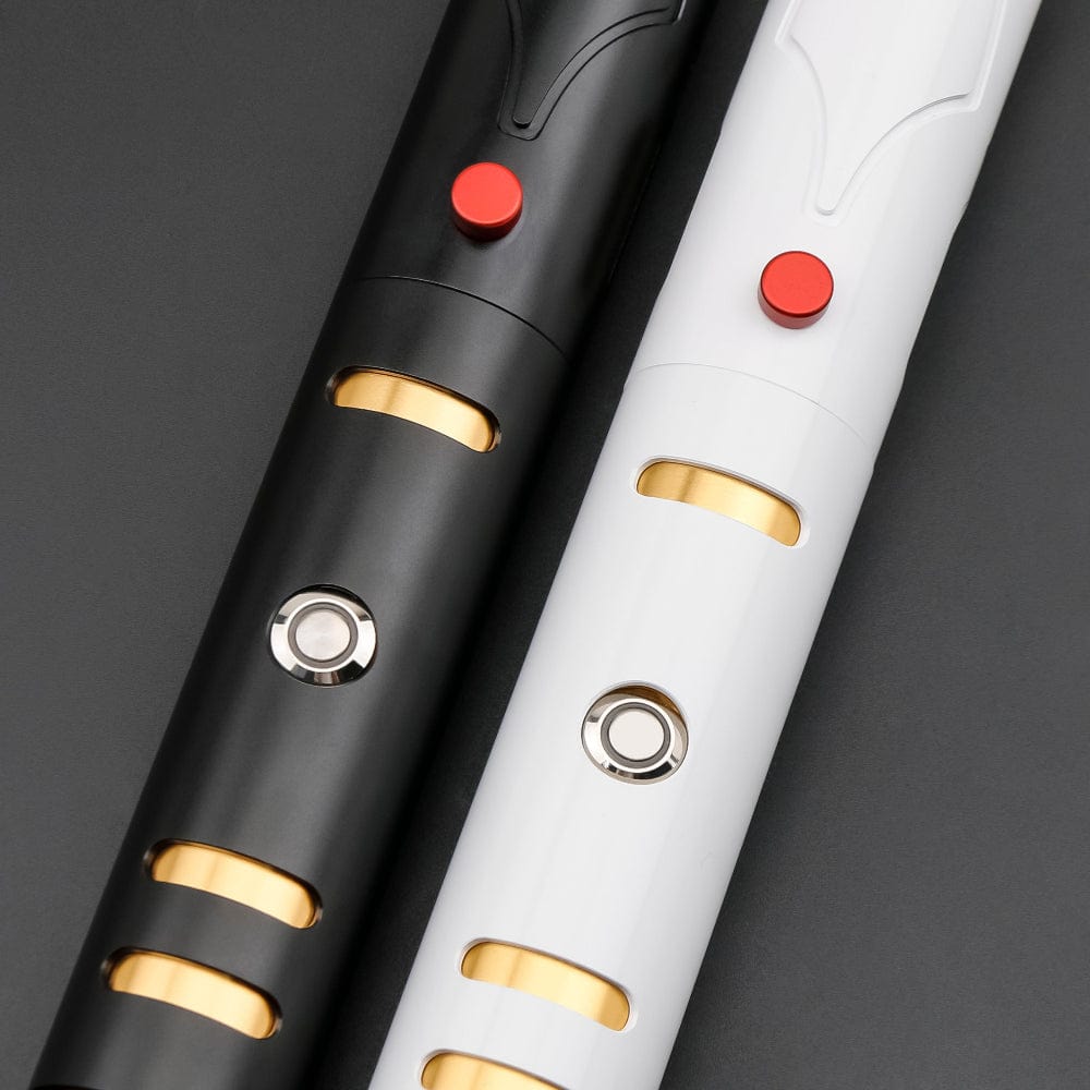 White and black Keeper master hilt - Sabers Unlimited