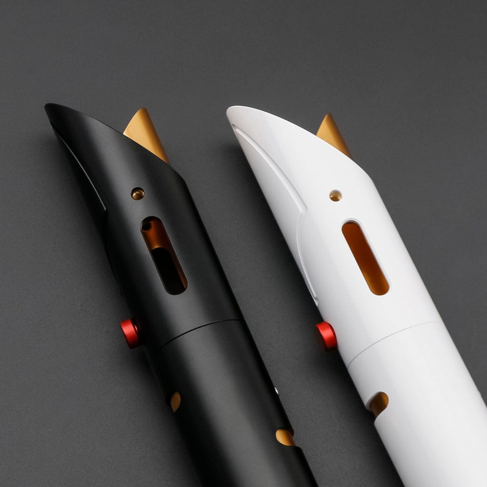 White and black Keeper master hilt - Sabers Unlimited