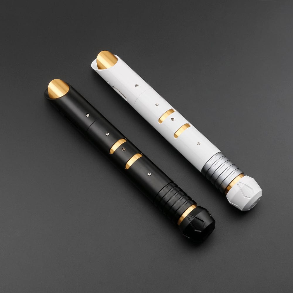 White and black Keeper master hilt - Sabers Unlimited
