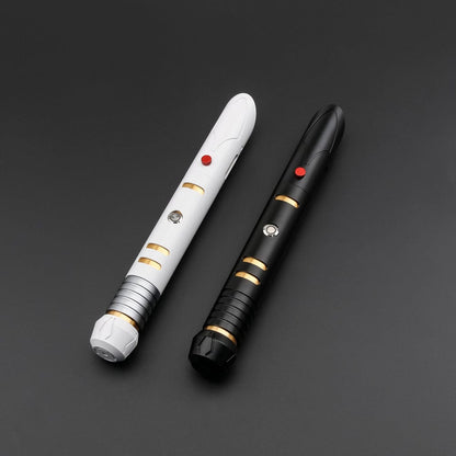 White and black Keeper master hilt - Sabers Unlimited