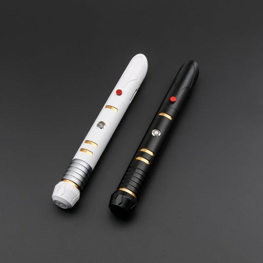 White and black Keeper master hilt - Sabers Unlimited