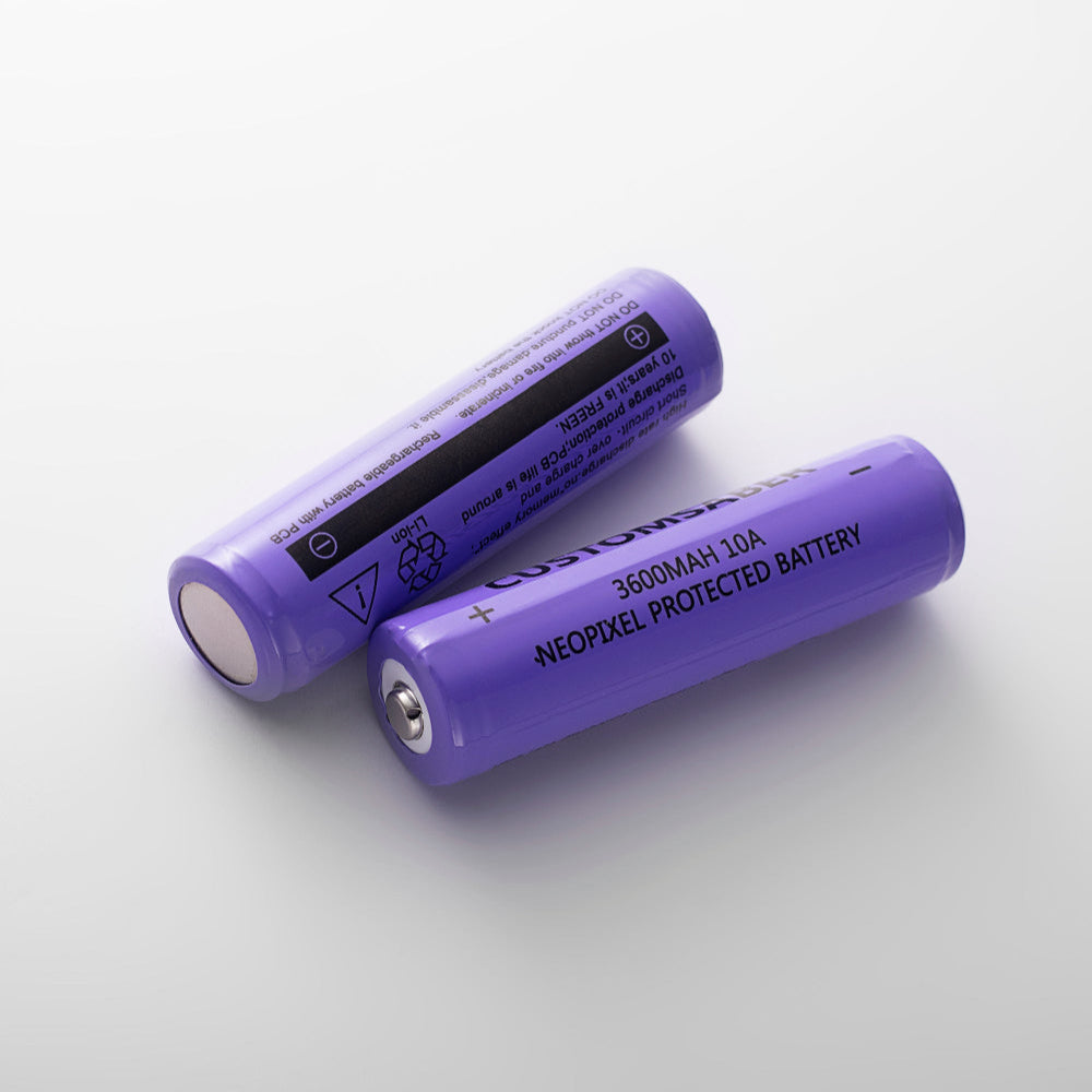 Protected 18650 Battery 3600mAh - Sabers Unlimited