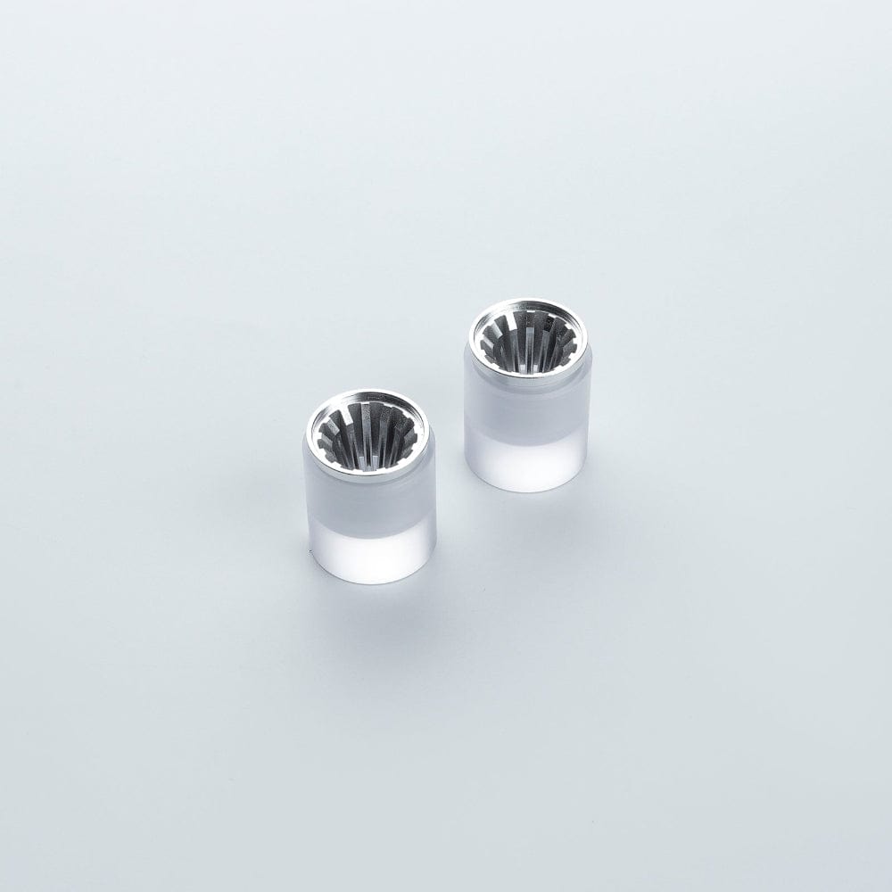 Silver 1 inch diameter blade plug - Sabers Unlimited