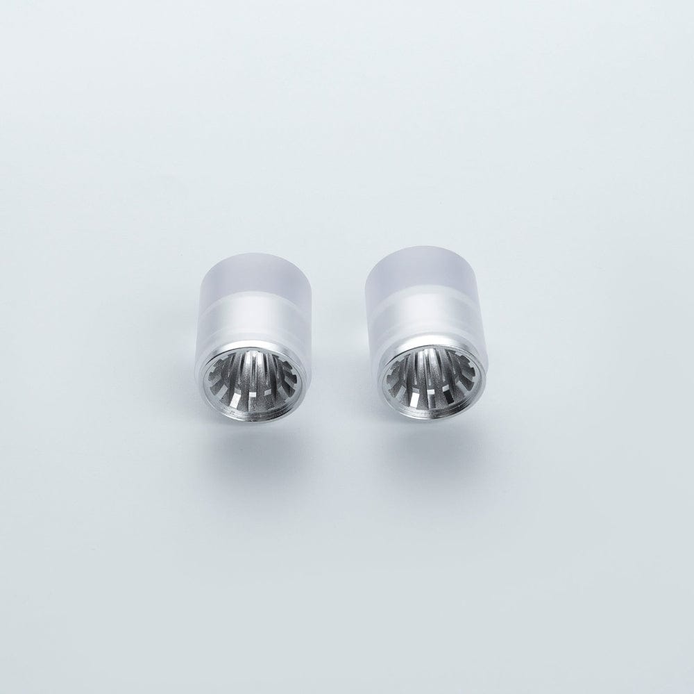 Silver 1 inch diameter blade plug - Sabers Unlimited