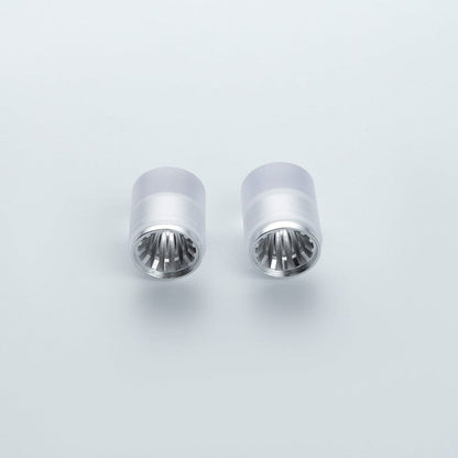 Silver 1 inch diameter blade plug - Sabers Unlimited