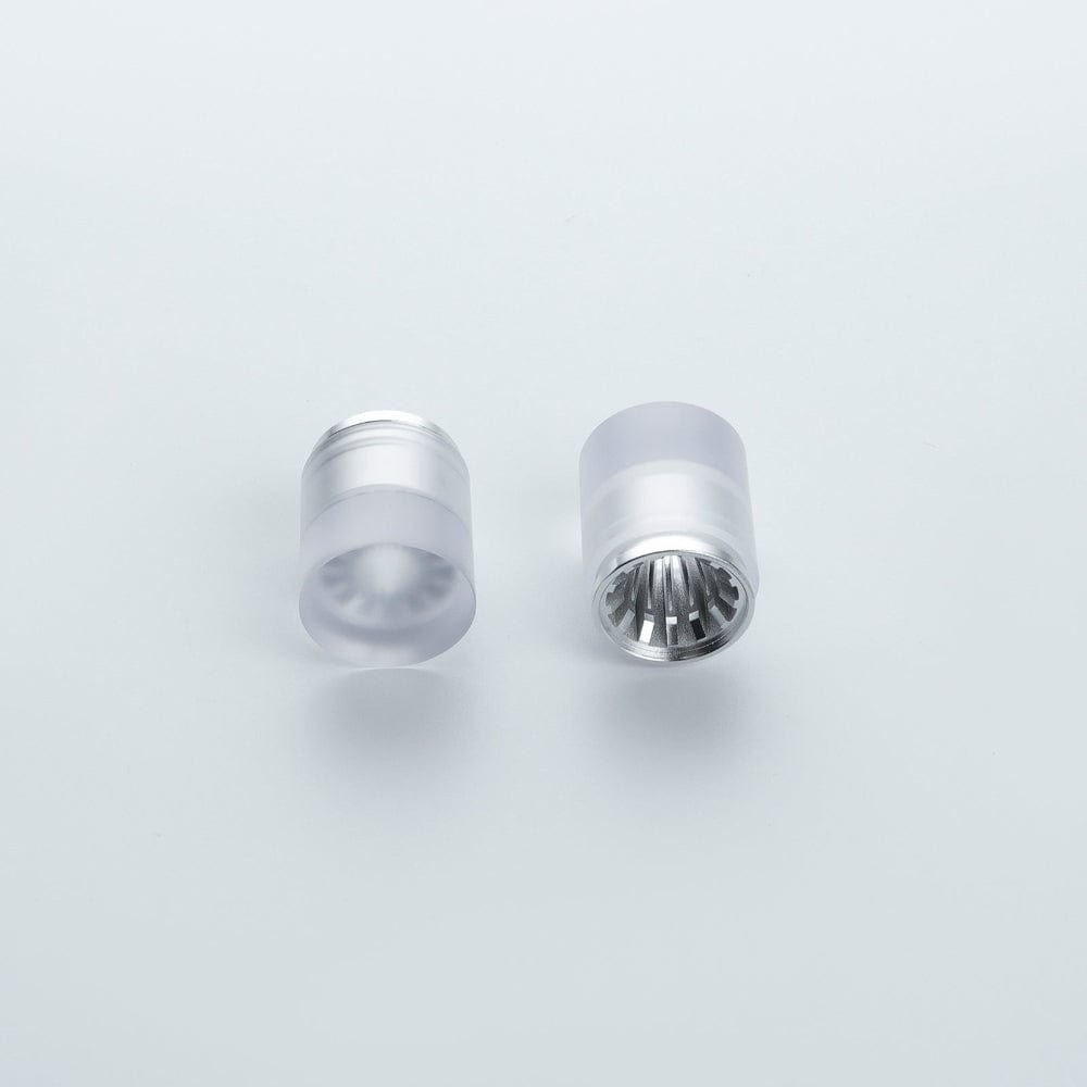 Silver 1 inch diameter blade plug - Sabers Unlimited