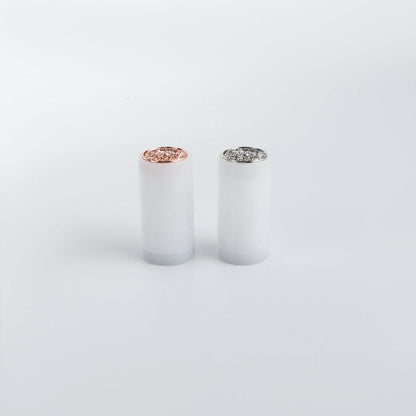 Silver and gold 7/8" Pixel Blade Plug - Sabers Unlimited