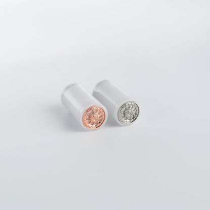 Silver and gold 7/8" Pixel Blade Plug - Sabers Unlimited
