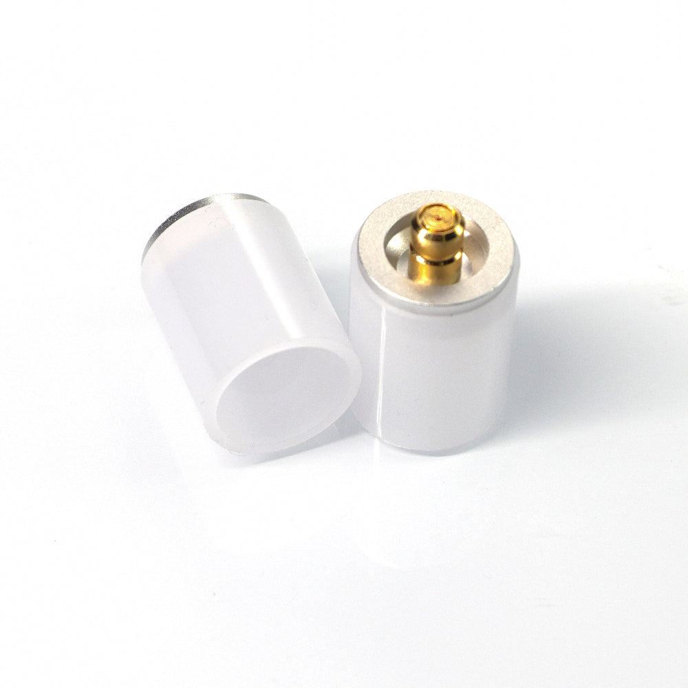 White 1" Blade Plug - SABERS UNLIMITED